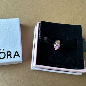 Pandora Clip Pink Heart Charm